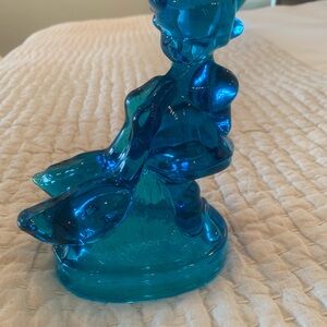 Azure Blue Glass Art Figurine
